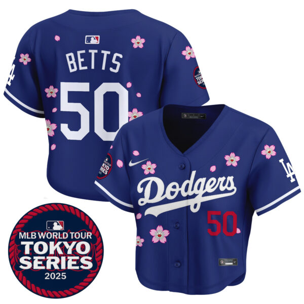 Women's Dodgers Tokyo Series 2025 Crop Top Baseball Jersey - Stitched - Image 22
