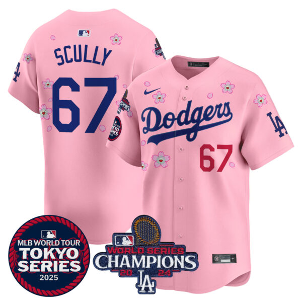 Men's Dodgers Tokyo Series 2025 World Series Champions Patch Vapor Premier Limited Jersey - Stitched - Image 26