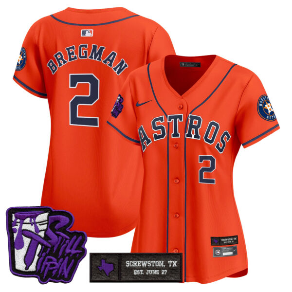 Women's Houston Astros DJ Screw Still Tippin Purple Patch Vapor Premier Limited Jersey - All Stitched - Image 17