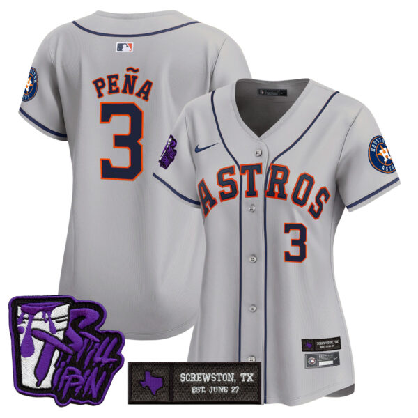 Women's Houston Astros DJ Screw Still Tippin Purple Patch Vapor Premier Limited Jersey - All Stitched - Image 27