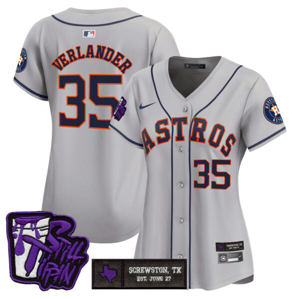 Women's Houston Astros DJ Screw Still Tippin Purple Patch Vapor Premier Limited Jersey - All Stitched - Image 31