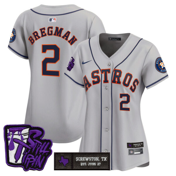 Women's Houston Astros DJ Screw Still Tippin Purple Patch Vapor Premier Limited Jersey - All Stitched - Image 29