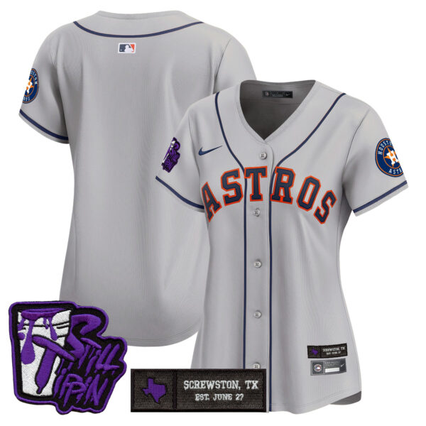 Women's Houston Astros DJ Screw Still Tippin Purple Patch Vapor Premier Limited Jersey - All Stitched - Image 36