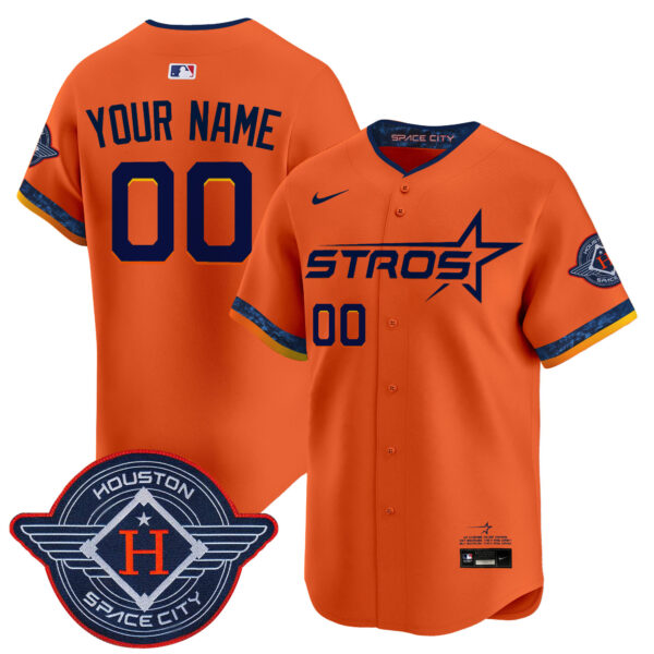 Houston Astros 2025 City Connect Vapor Premier Limited Custom Jersey - All Stitched - Image 4