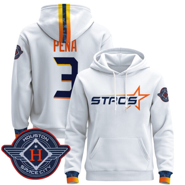 Men's Houston Astros 2025 City Connect Pullover Hoodie - All Stitched - Image 2