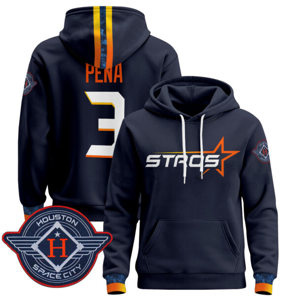 Men's Houston Astros 2025 City Connect Pullover Hoodie - All Stitched - Image 10
