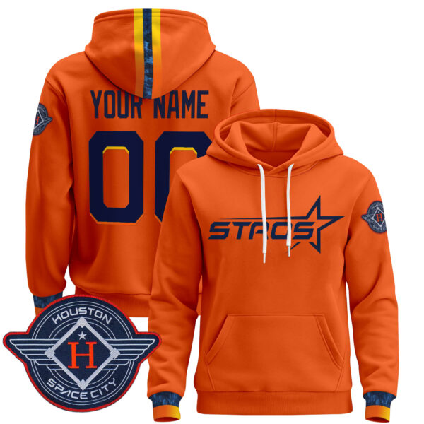 Houston Astros 2025 City Connect Pullover Custom Hoodie - All Stitched - Image 4
