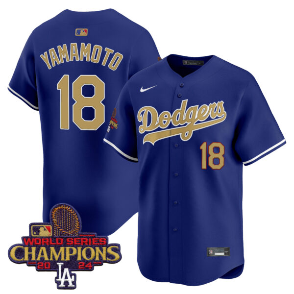 Men's Dodgers 2025 Gold Vapor Premier Limited Jersey - All Stitched - Image 15