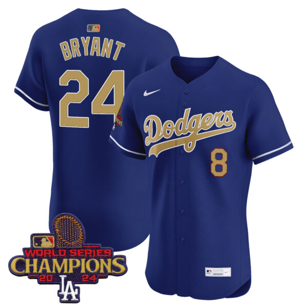 Men's Dodgers 2025 Gold Vapor Premier Elite Jersey - All Stitched - Image 20