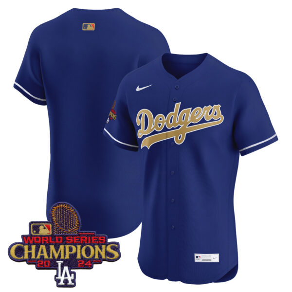 Men's Dodgers 2025 Gold Vapor Premier Elite Jersey - All Stitched - Image 26