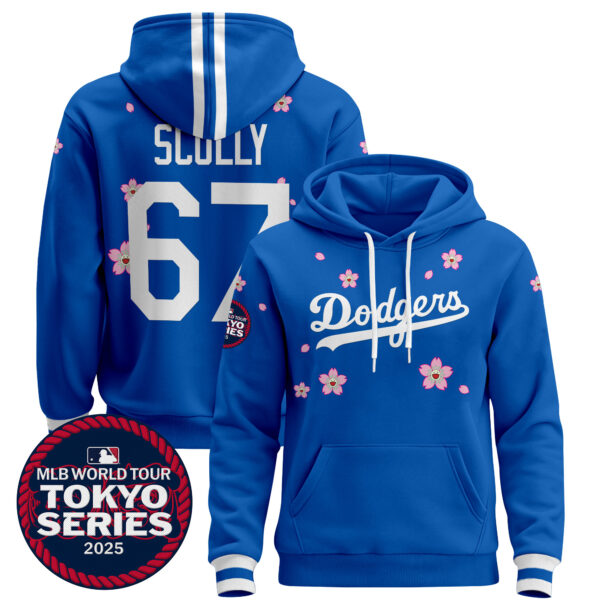 Men's Dodgers Tokyo Series 2025 Pullover Hoodie V2 - Stitched - Image 11