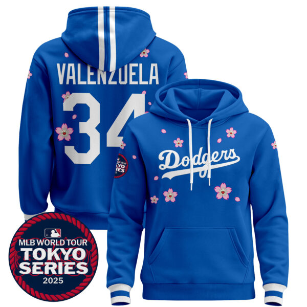 Men's Dodgers Tokyo Series 2025 Pullover Hoodie V2 - Stitched - Image 7