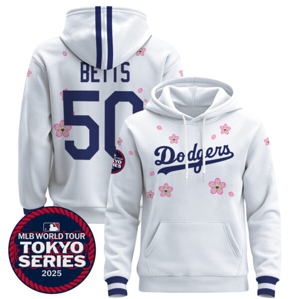 Men's Dodgers Tokyo Series 2025 Pullover Hoodie V2 - Stitched - Image 22