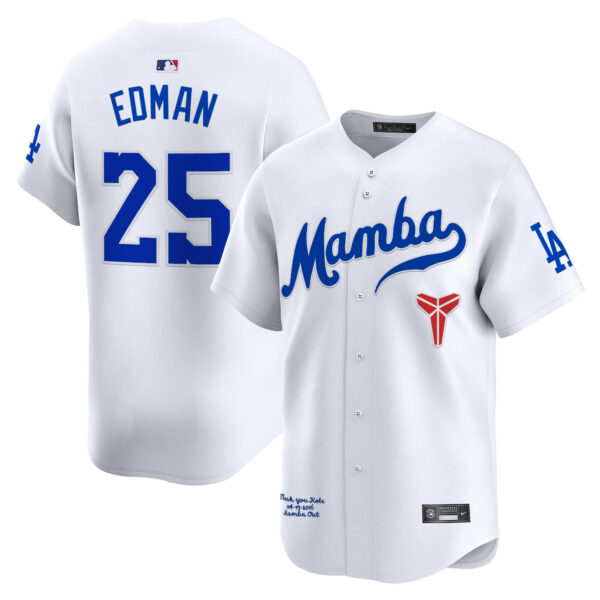 Men's Dodgers Kobe Bryant Mamba Vapor Premier Limited Jersey - All Stitched - Image 9