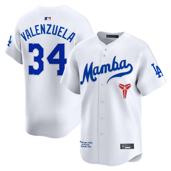 Men's Dodgers Kobe Bryant Mamba Vapor Premier Limited Jersey - All Stitched - Image 3