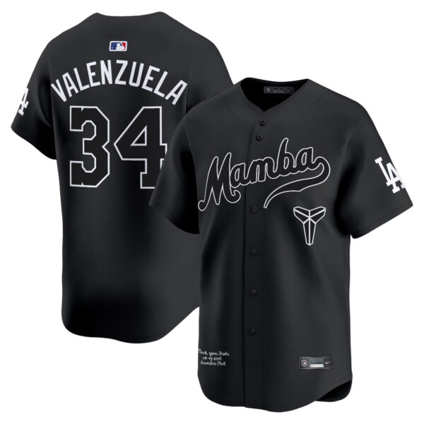 Men's Dodgers Kobe Bryant Mamba Vapor Premier Limited Jersey - All Stitched - Image 33