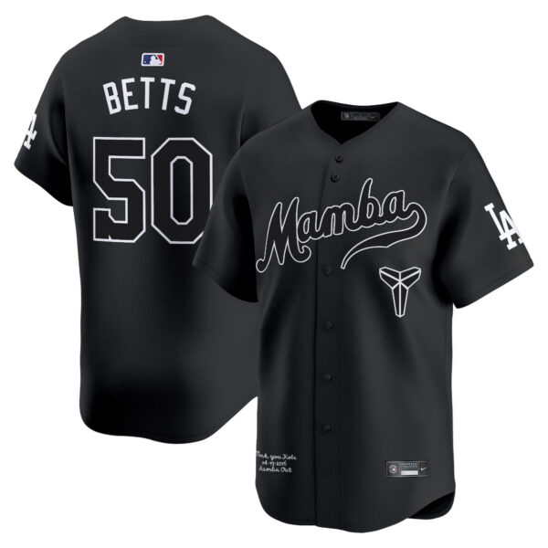Men's Dodgers Kobe Bryant Mamba Vapor Premier Limited Jersey - All Stitched - Image 35