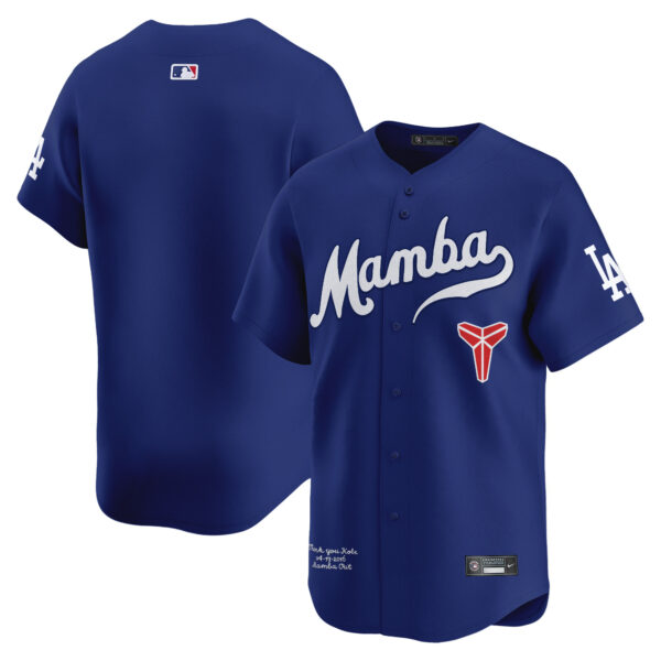 Men's Dodgers Kobe Bryant Mamba Vapor Premier Limited Jersey - All Stitched - Image 30