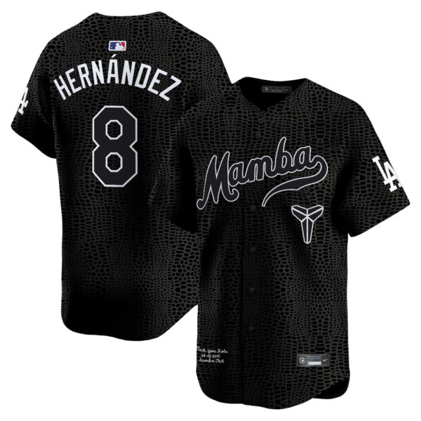 Men's Dodgers Kobe Bryant Mamba Vapor Premier Limited Jersey - All Stitched - Image 17