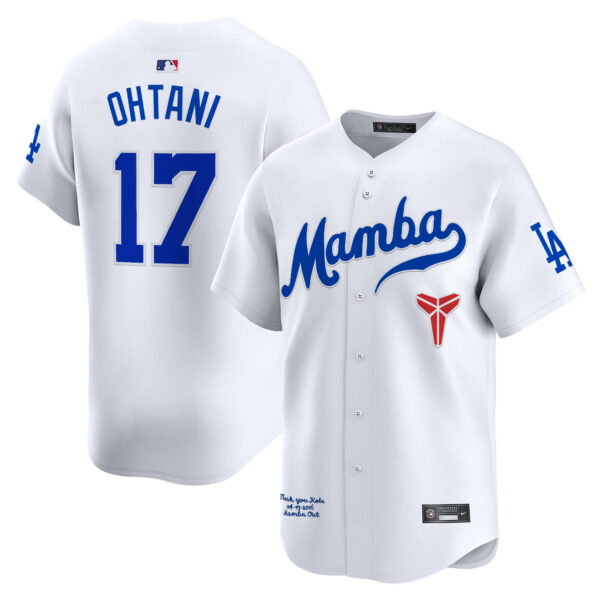 Men's Dodgers Kobe Bryant Mamba Vapor Premier Limited Jersey - All Stitched - Image 2