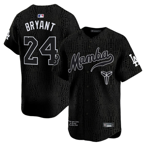 Men's Dodgers Kobe Bryant Mamba Vapor Premier Limited Jersey - All Stitched - Image 11