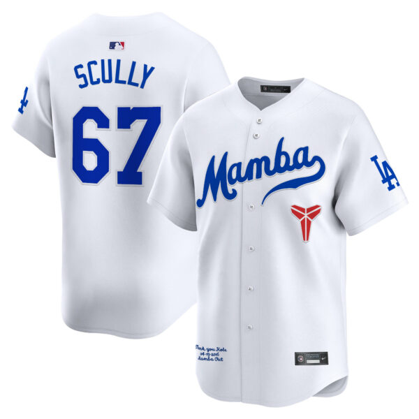 Men's Dodgers Kobe Bryant Mamba Vapor Premier Limited Jersey - All Stitched - Image 6