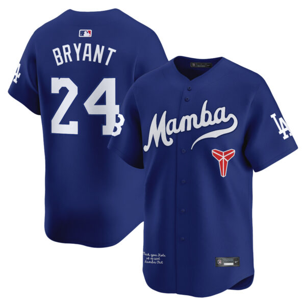 Men's Dodgers Kobe Bryant Mamba Vapor Premier Limited Jersey - All Stitched - Image 21