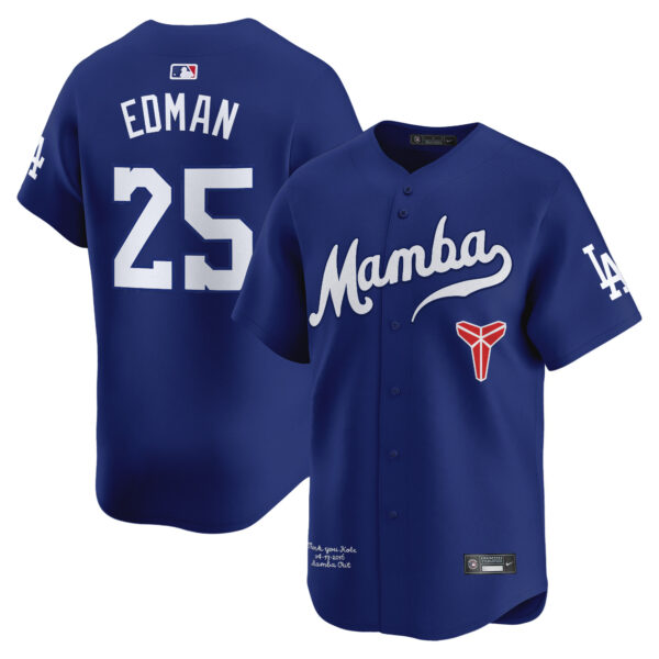Men's Dodgers Kobe Bryant Mamba Vapor Premier Limited Jersey - All Stitched - Image 29