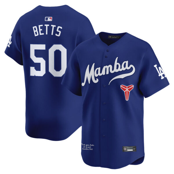 Men's Dodgers Kobe Bryant Mamba Vapor Premier Limited Jersey - All Stitched - Image 25