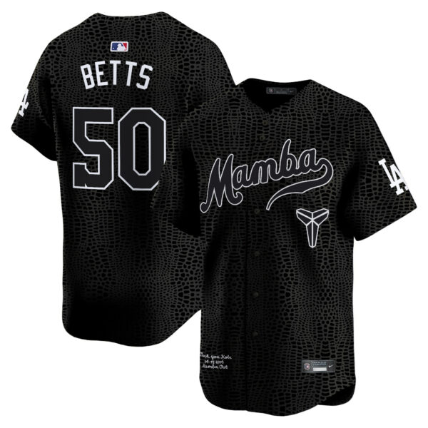 Men's Dodgers Kobe Bryant Mamba Vapor Premier Limited Jersey - All Stitched - Image 15
