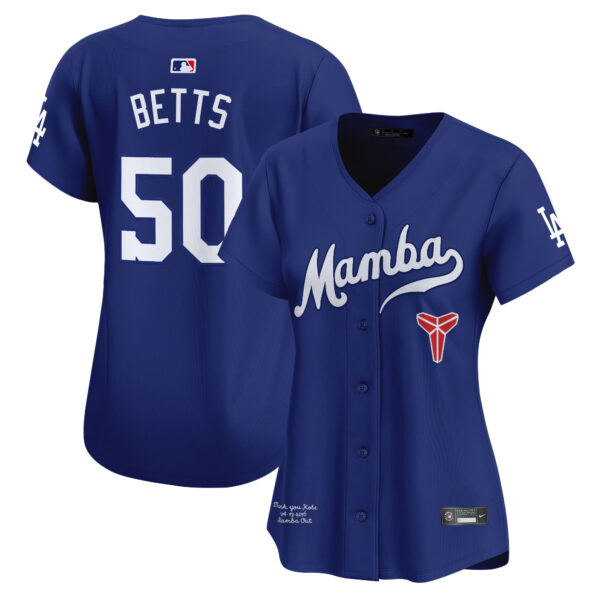 Women's Dodgers Kobe Bryant Mamba Vapor Premier Limited Jersey - All Stitched - Image 25