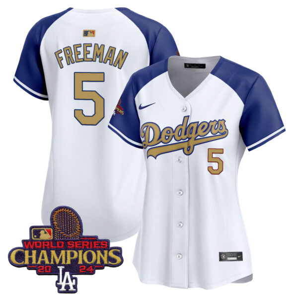 Women's Dodgers 2025 Gold Vapor Premier Limited Jersey - All Stitched - Image 34