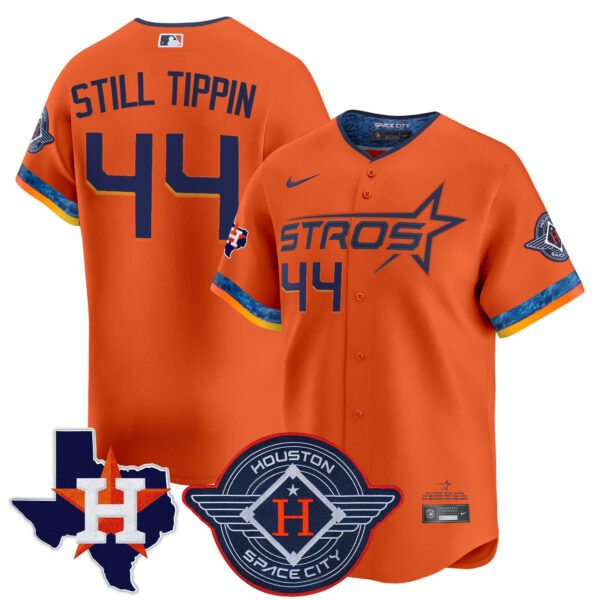 Men's Houston Astros 2025 City Connect Texas Patch Vapor Premier Limited Jersey - All Stitched - Image 37