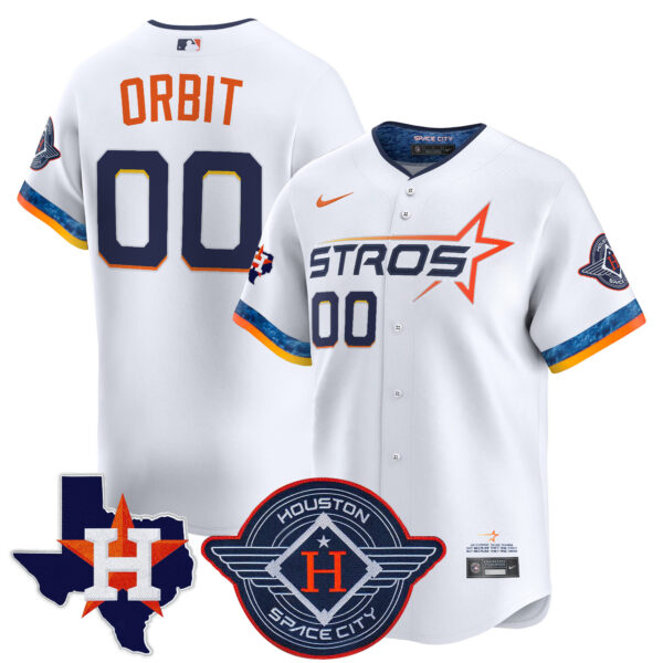 Men's Houston Astros 2025 City Connect Texas Patch Vapor Premier Limited Jersey - All Stitched - Image 5