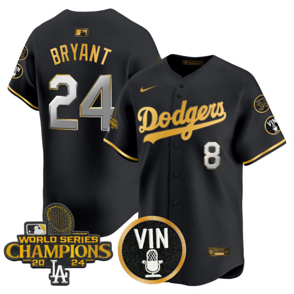 Men's Dodgers 2025 Vin Scully & #34 Fernando Patch Gold Vapor Premier Limited Jersey - All Stitched - Image 43
