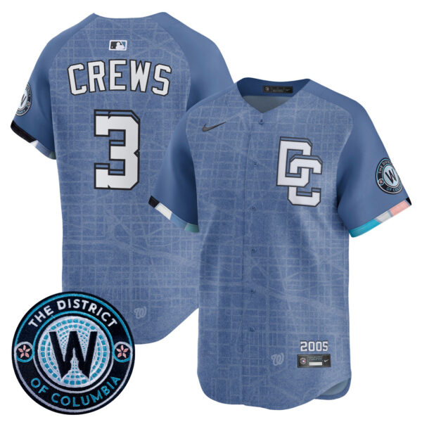 Men's Washington Nationals 2025 City Connect Vapor Premier Limited Jersey - Stitched - Image 2