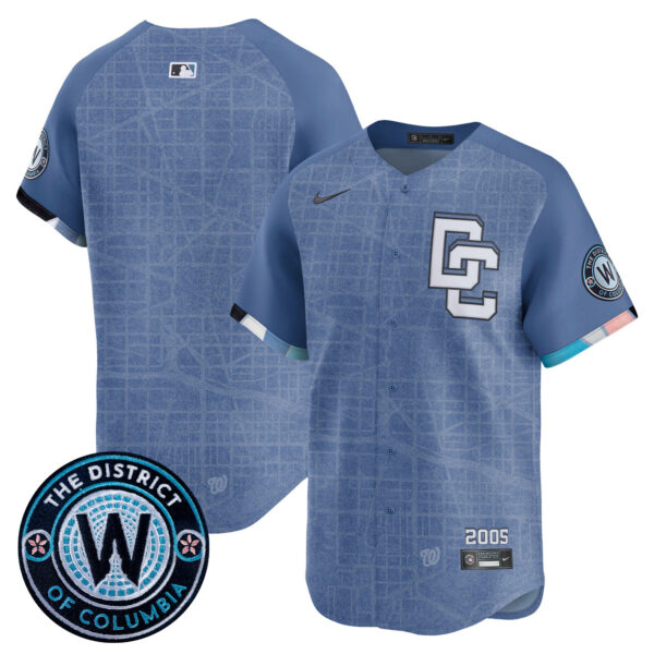 Men's Washington Nationals 2025 City Connect Vapor Premier Limited Jersey - Stitched - Image 9