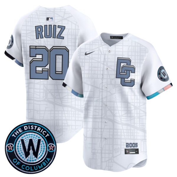 Men's Washington Nationals 2025 City Connect Vapor Premier Limited Jersey - Stitched - Image 31