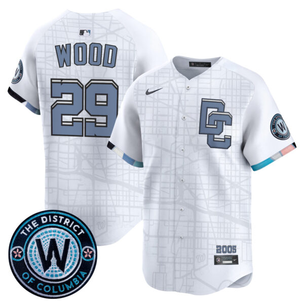 Men's Washington Nationals 2025 City Connect Vapor Premier Limited Jersey - Stitched - Image 32