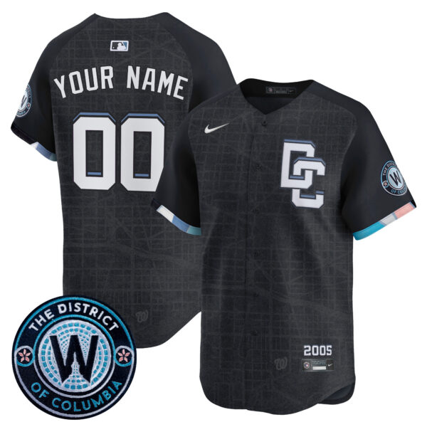 Washington Nationals 2025 City Connect Vapor Premier Limited Custom Jersey - Stitched - Image 3