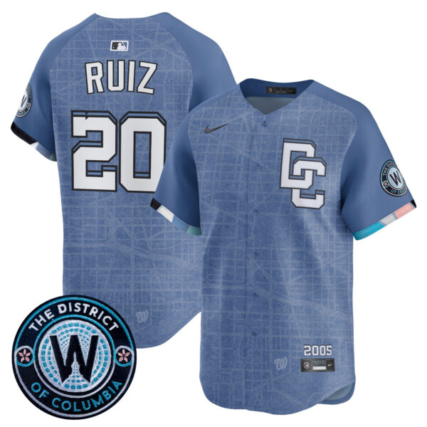 Men's Washington Nationals 2025 City Connect Vapor Premier Limited Jersey - Stitched - Image 4