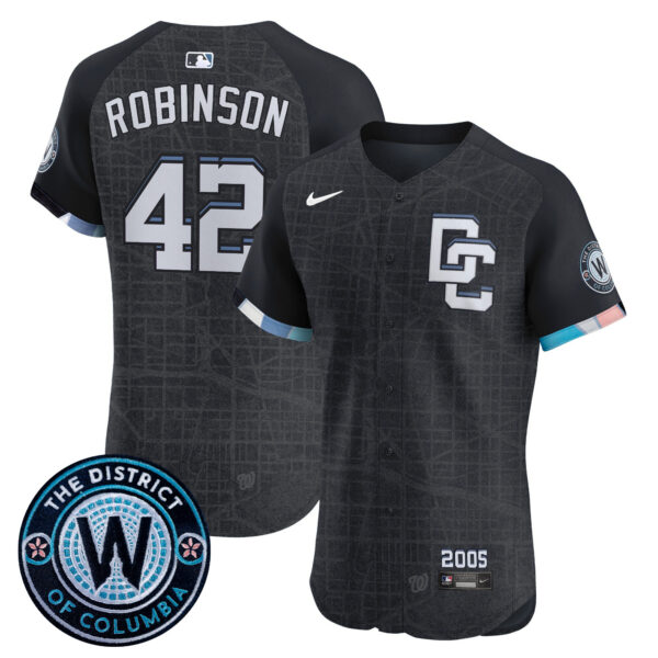 Men's Washington Nationals 2025 City Connect Vapor Premier Elite Jersey - Stitched - Image 26