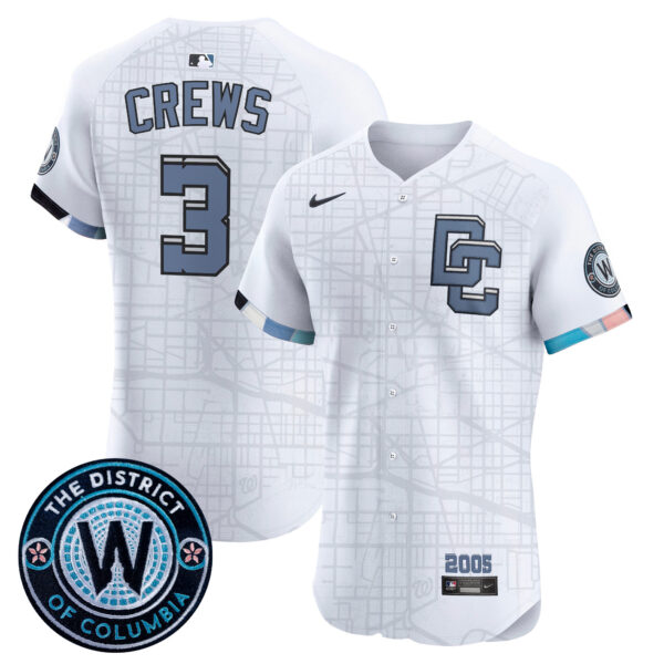Men's Washington Nationals 2025 City Connect Vapor Premier Elite Jersey - Stitched - Image 29