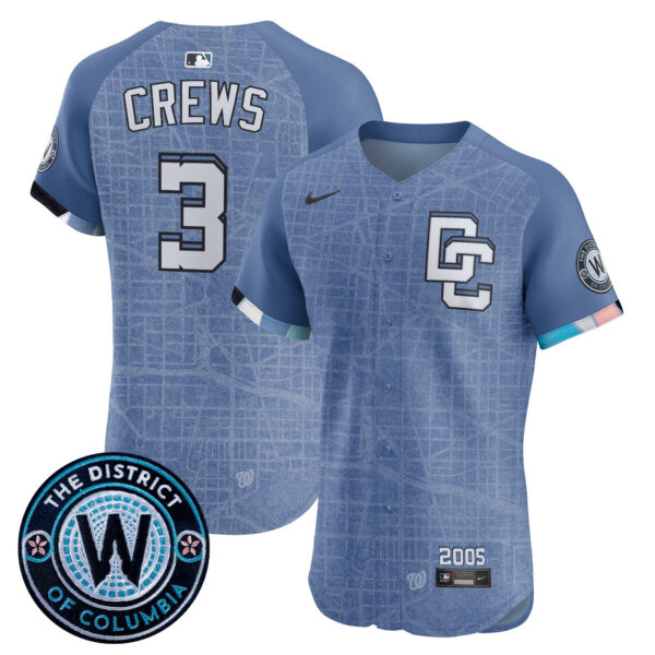 Men's Washington Nationals 2025 City Connect Vapor Premier Elite Jersey - Stitched - Image 2