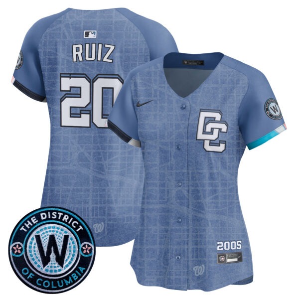 Women's Washington Nationals 2025 City Connect Vapor Premier Limited Jersey - Stitched - Image 4
