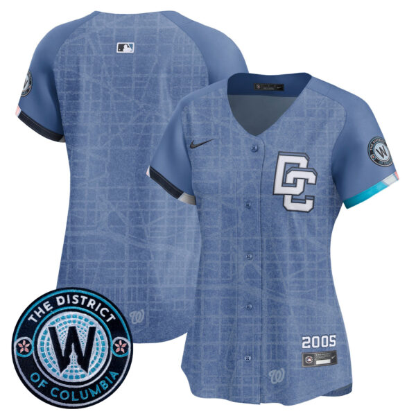 Women's Washington Nationals 2025 City Connect Vapor Premier Limited Jersey - Stitched - Image 9