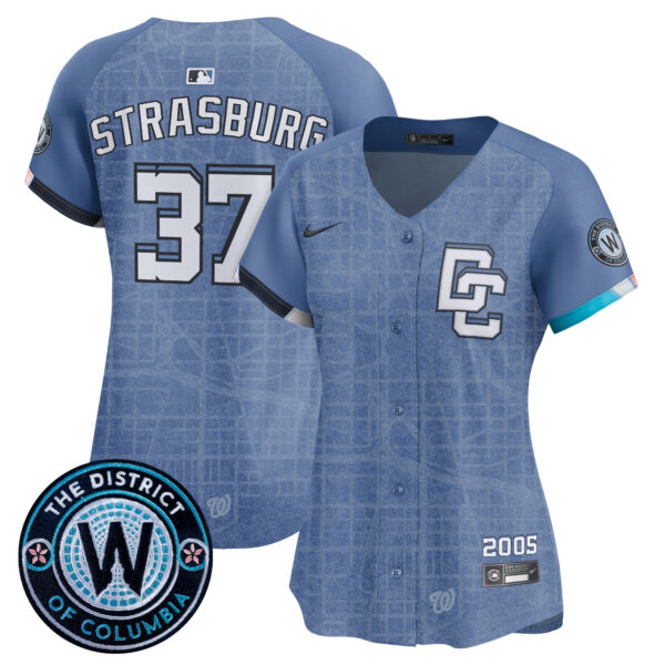 Women's Washington Nationals 2025 City Connect Vapor Premier Limited Jersey - Stitched - Image 3