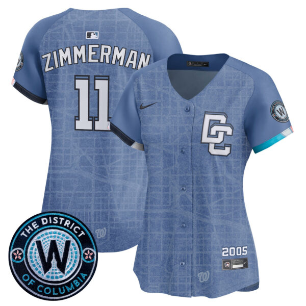 Women's Washington Nationals 2025 City Connect Vapor Premier Limited Jersey - Stitched - Image 7