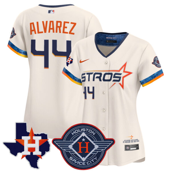 Women's Houston Astros 2025 City Connect Texas Patch Vapor Premier Limited Jersey - All Stitched - Image 21