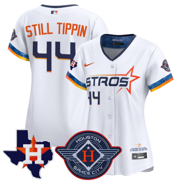 Women's Houston Astros 2025 City Connect Texas Patch Vapor Premier Limited Jersey - All Stitched - Image 7